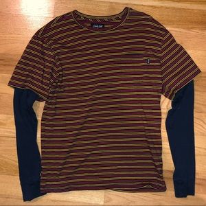 Dark Seas Urban Outfitter Stripe Layer Long Sleeve